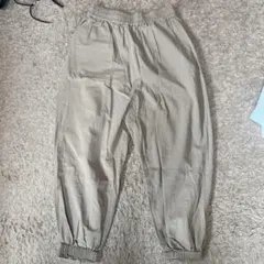 ベージュ コットン ワークパンツ