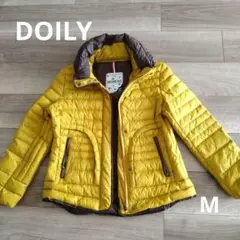 「少々汚れあり」DOILY　ダウン90%超軽コートからし色　M