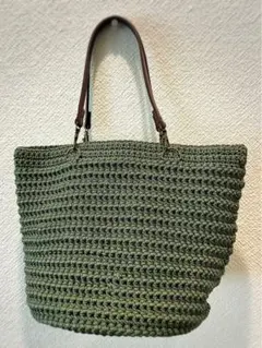 手編みミニバック(丸底板付き)