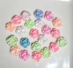薔薇ネイルパーツ22個