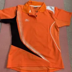 ミズノ ポロシャツ ユニフォーム ソフトテニス ウェア オレンジ