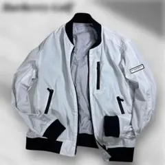 BURBERRY GOLF ジップアップ ブルゾン ホワイト日本製 - メルカリ