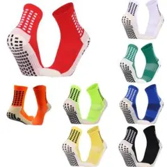 ☆【選べるカラー・枚数】全8色 スポーツソックス 靴下 グリップ付 フットサル