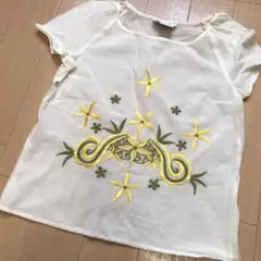 Paul & JOE カットソー　半袖　ブラウス　刺繍のサムネイル
