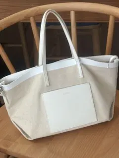YAHKI キャンバス トートバッグ ホワイトのサムネイル
