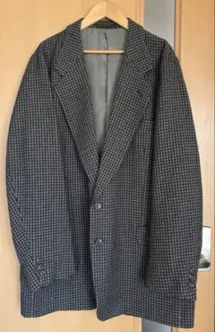 古着　メンズ ツイード ジャケット 丈長め