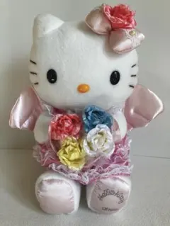ハローキティ 年代物 2006 電報 フラワー キティ　エンジェル ぬいぐるみ