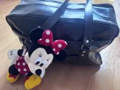 スクールバック JK ブラウン 合成皮革 キーホルダー付き