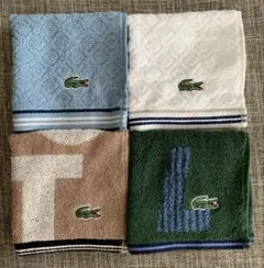 LACOSTE ラコステメンズ　レディース　ラコステ　四枚セット　タオルハンカチのサムネイル