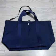 エルベシャプリエ 605C コーデュラスクエアトートバッグL ネイビー