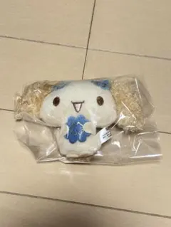 シークレットマスコット ブローチ 水色クローバー シフォン