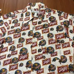 K-mart Schlitz 半袖シャツ 総柄 Sサイズ　程度良好　USA製
