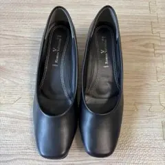 美品 ヴァレンティノ Romeo Valentino 黒 パンプス 24.0