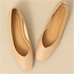 UNITED ARROWS ✴︎ Vカットスクエアトゥフラットシューズ