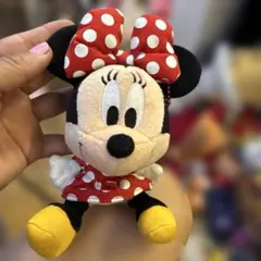 【美品✨✨】 ディズニー ミニーマウス ぬいぐるみキーホルダーのサムネイル