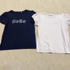 BeBe Tartine et Chocolat Tシャツ 2枚セット 130