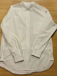 サイズM UNIQLO ジルサンダー　スーピマコットンオーバーサイズシャツ