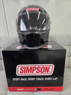 SIMPSON outlawカーボンヘルメット 本体 シールド付 SIZE61 - メルカリ