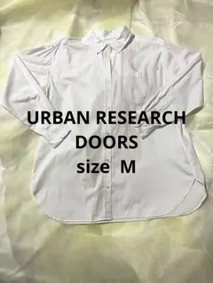 URBAN RESERCH DOORS 白　コットンシャツ　レディース
