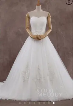 【大人気】ココメロディ【9号  Aライン】ウェディングドレス