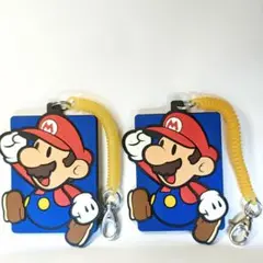 【ペーパーマリオ】 ラバー製パスケース（ストラップ付き）