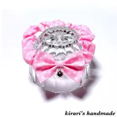 No.28 猫の首輪(3mmドット・ピンク)サイズ調整可能