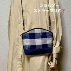 ミナペルホネン ハンドメイド　choucho アールポシェット　ポーチ