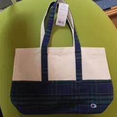 Champion トートバッグ チェック柄
