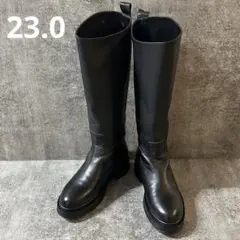 【REMME】美品✨　ロングブーツ　黒　ブラック　レザー