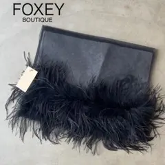 極美品フォクシーデイジーリン エコファー洗えるファートップス➕マフラー