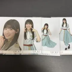 石森璃花 櫻坂46 Make or Break 封入 生写真 4種 コンプ
