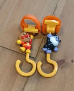 アンパンマン ばいきんまん ベビーカーフック 2個セット