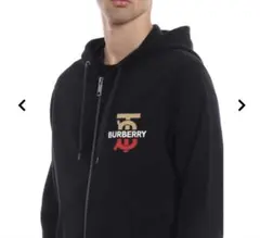 極美品 BURBERRY バックロゴ パーカー XL 黒 - メルカリ