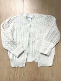 【美品】Ralph Lauren アイボリー カーディガン 18M