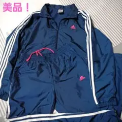 adidas アディダス レディース ジャージ上下 ネイビー サイズ上L、下S
