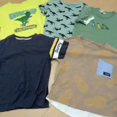 男の子 半袖Tシャツ 5枚セット 120cm まとめ売り 夏服
