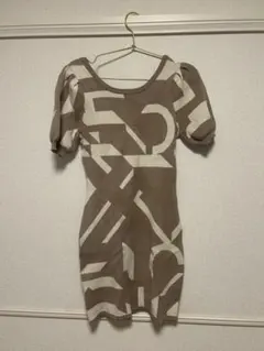 RESEXY 幾何学模様 ニットワンピース Fサイズ