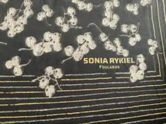 【SONIA RYKIEL】ソニアリキエル　スカーフ　金　黒　透け感　シースルーのサムネイル