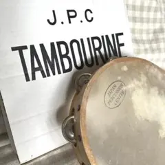 【ほぼ未使用】JPC 木製タンバリン 箱付◎アンティーク◎自然素材 廃盤のサムネイル