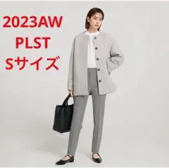 ほぼ新品＊PLST ワイドパンツ（ウォームリザーブ）上品グレンチェック S