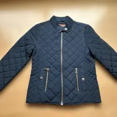 ZARA GIRLS キルティング　中綿ジャケット ネイビー　128cm