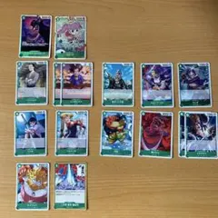 ワンピースカード　師弟の絆　緑　デッキパーツ　まとめ売り