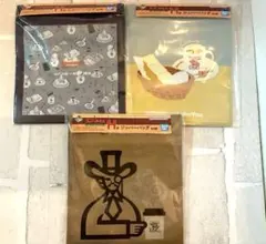 一番くじ　コメダ珈琲　コメダ珈琲店　H賞　ジッパーバッグ　3種セット