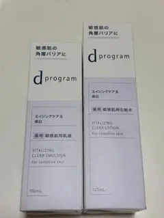 dプログラム　バイタライジング化粧水、乳液セット（敏感肌用）のサムネイル