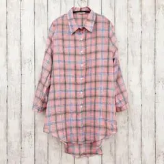 【 FAAMEE 】フェイミー 綿ロールアップスリーブロングシャツ 2wey