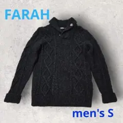 FARAH　メンズサイズS　ニットセーター　黒　ざっくりニット