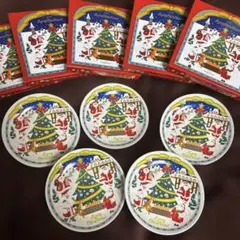 【限定品】2025 コージーコーナー クリスマスプレート ケーキ皿 5枚組