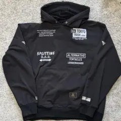 ROUGH AND RUGGED スウェット パーカー ブラック 黒