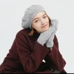 ユニクロ イネスINES DE LA FRESANGE ベレー帽 ホワイト