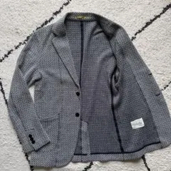 EDIFICE　Belesto　テーラードジャケット　ニット　ストレッチ　グレー